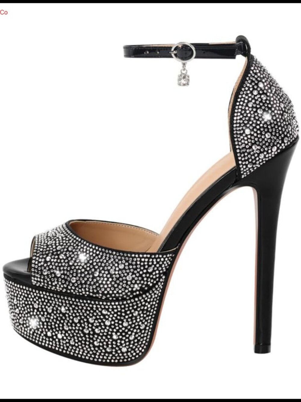 Platform Clear High Heel Sandals Open Toe Zip Up